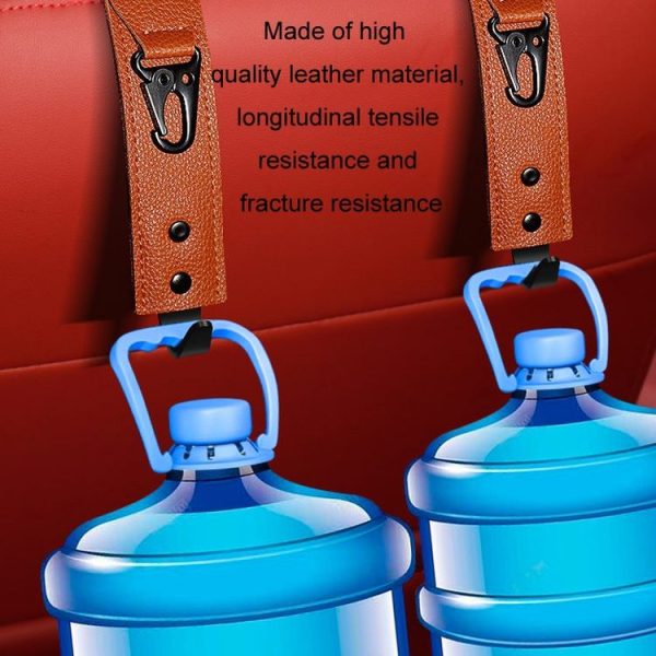 Car Seat Back Multifunctional Storage Metal Hook (Black) - Image 8