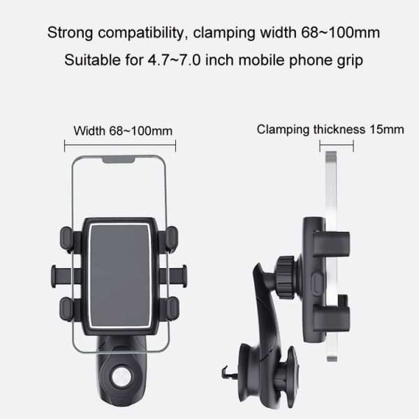 Car Multifunctional 360-degree Rotating Mobile Phone Holder (Air Outlet Model) - Image 3