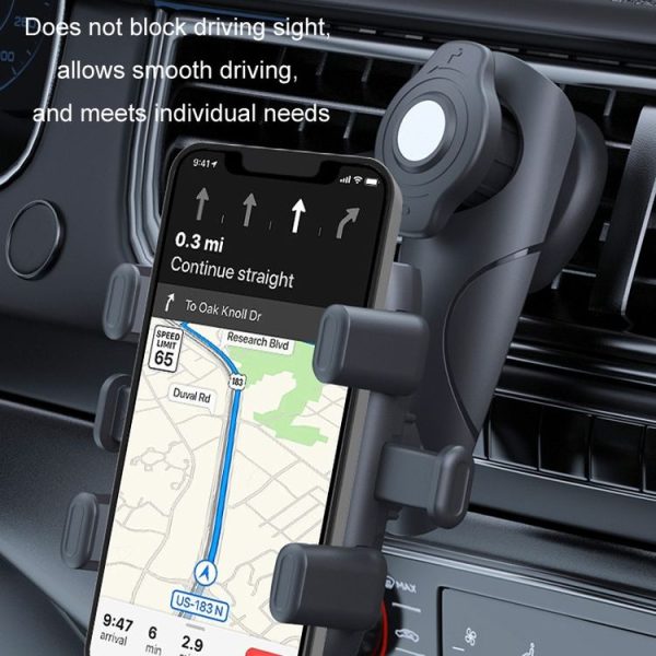 Car Multifunctional 360-degree Rotating Mobile Phone Holder (Air Outlet Model) - Image 8