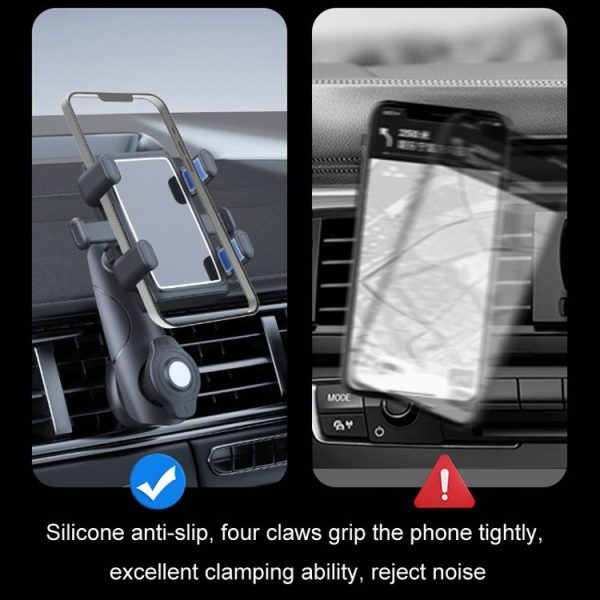 Car Multifunctional 360-degree Rotating Mobile Phone Holder (Air Outlet Model) - Image 9