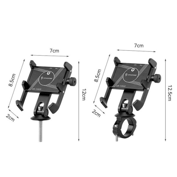 JOHORSE Bicycle Shockproof Mobile Phone Holder Motorcycle Riding Equipment, Color: Stem Red - Image 3