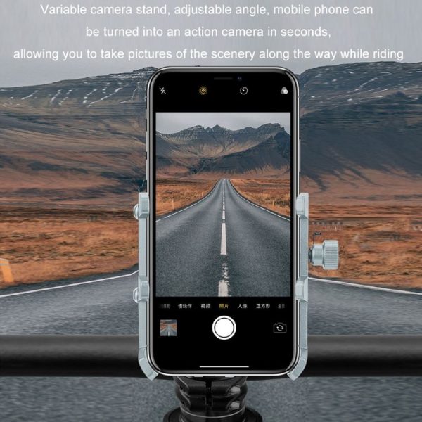 JOHORSE Bicycle Shockproof Mobile Phone Holder Motorcycle Riding Equipment, Color: Stem Red - Image 9