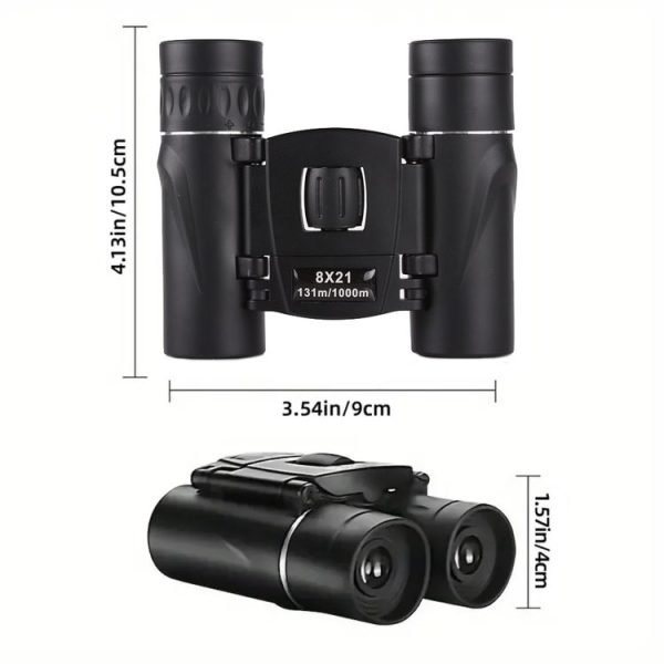 8X21 Outdoor Low-light Night Vision High-power HD Mini Binoculars - Image 3