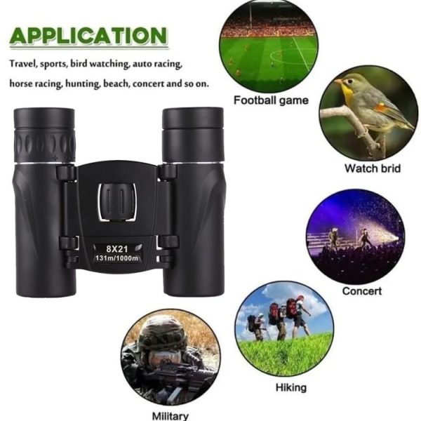 8X21 Outdoor Low-light Night Vision High-power HD Mini Binoculars - Image 6