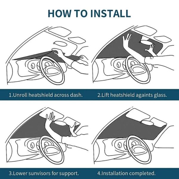 70x138cm Printed Car Sun Protection Heat Insulation Sunshade (Hamster) - Image 5