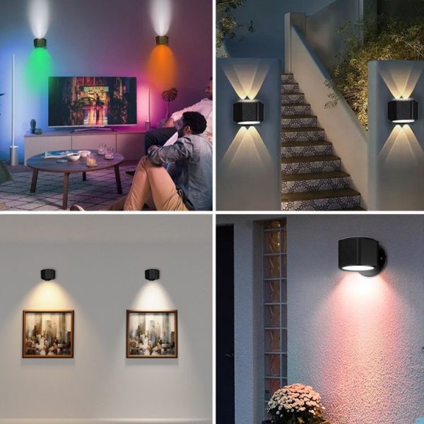 JSK-C38 Rechargeable Double Side Lighted Magnetic Wall Lamp Remote Control Night Light (White) - Image 12