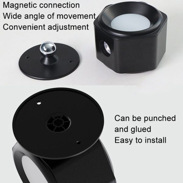 JSK-C38 Rechargeable Double Side Lighted Magnetic Wall Lamp Remote Control Night Light (White) - Image 6