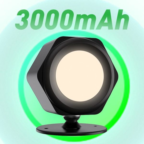 JSK-C38 Rechargeable Double Side Lighted Magnetic Wall Lamp Remote Control Night Light (White) - Image 7
