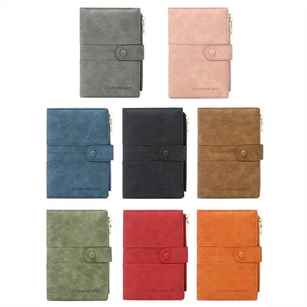 RFID Anti-theft Multi-card Slot Document Bag Multifunctional Zipper Travel Passport Bag (Pink) - Image 2