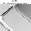 Minimalist Men Business Card Holder Portable Metal Name Card Case, Model: Underline - Image 4