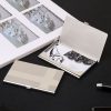 Minimalist Men Business Card Holder Portable Metal Name Card Case, Model: Underline - Image 8