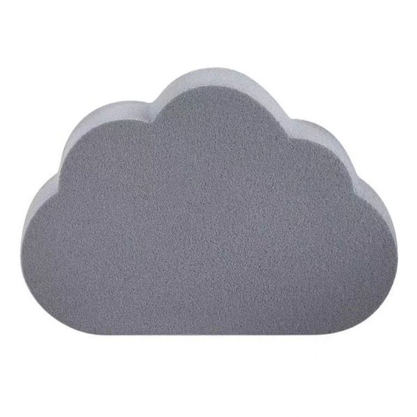 Clouds Type Absorbent Sponge Cleaner Bathroom Washbasin Limescale Preventive Cleaning Brush (Gray)