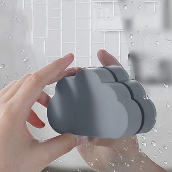 Clouds Type Absorbent Sponge Cleaner Bathroom Washbasin Limescale Preventive Cleaning Brush (Gray) - Image 2