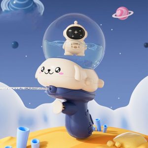 Summer Children Cartoon Bared Water Toys Outdoor Water Play Toys, Style: Astronaut Blue