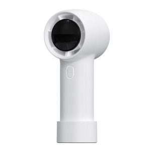 Outdoor Handheld Turbine Digital Display 100-Speed High-Speed Mini Fan, Color: White