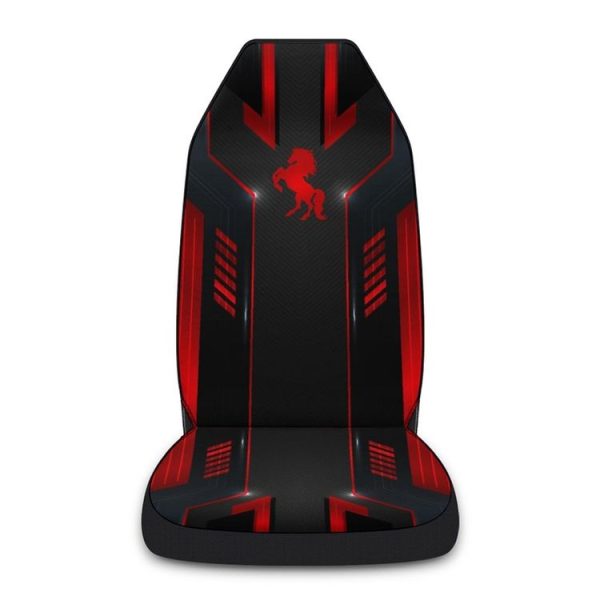 Car Universal Printed Seat Protector Automobile Decoration Supplies (Black And Red) - Image 2