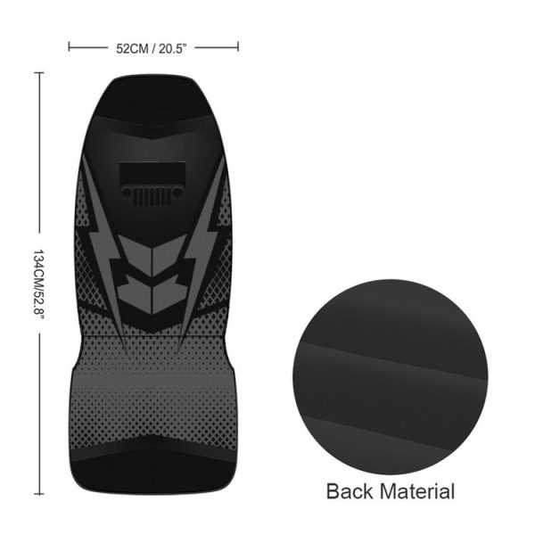Car Universal Printed Seat Protector Automobile Decoration Supplies (Black) - Image 3