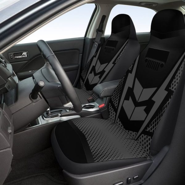 Car Universal Printed Seat Protector Automobile Decoration Supplies (Black) - Image 5