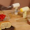 Wireless Mini Handheld Multi-Function Electric Stirring Mixer, Color: Single Stick Khaki (5 Gear) - Image 2