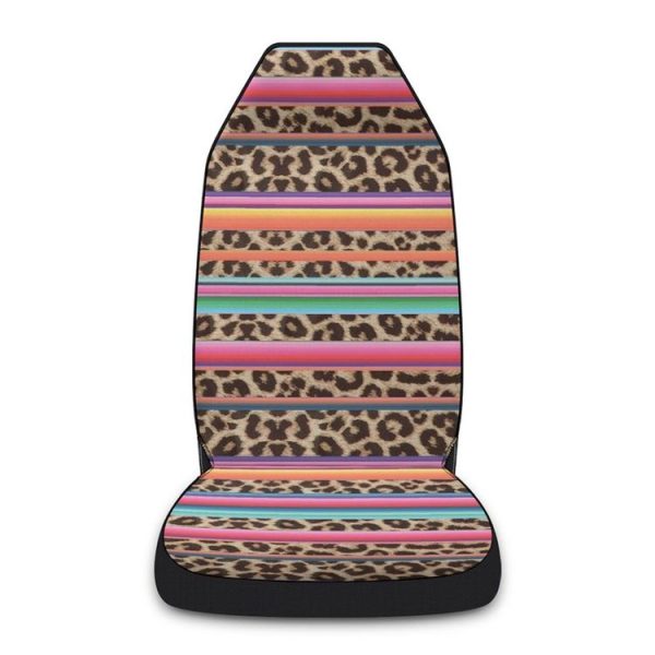 Car Universal Printed Seat Protector Automobile Decoration Supplies, Style: Colorful Leopard Pattern - Image 2