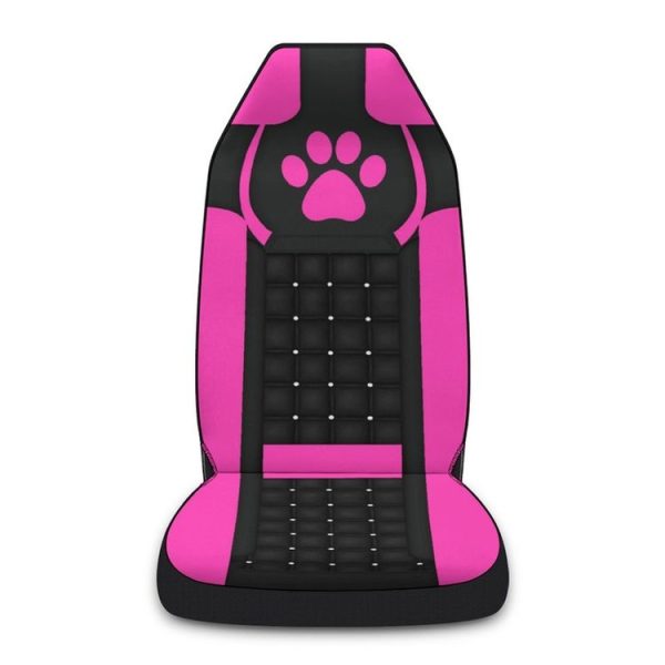 Car Universal Printed Seat Protector Automobile Decoration Supplies, Style: Pink Footprints - Image 2