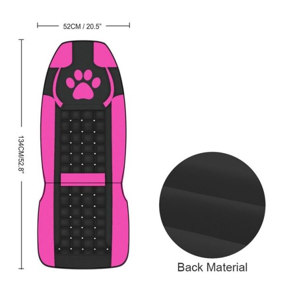 Car Universal Printed Seat Protector Automobile Decoration Supplies, Style: Pink Footprints - Image 3