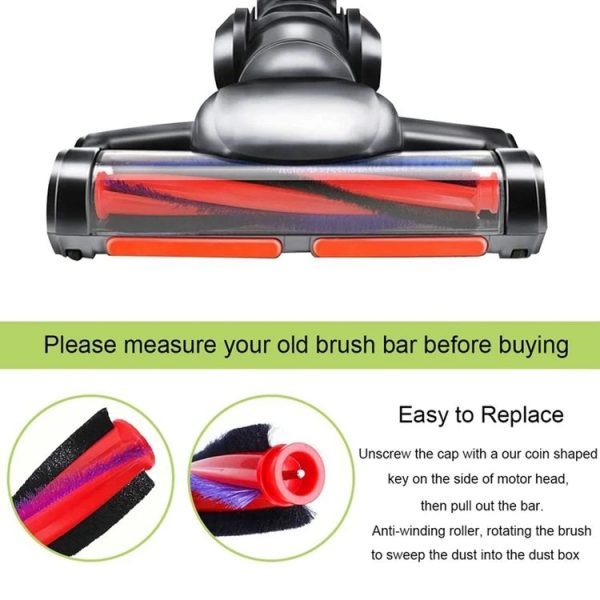 Dyson V6 DC59 DC62 SV03 Vacuum Cleaner Brush Head Roller Bar, Spec: 185mm - Image 4