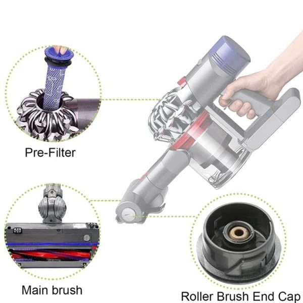 Dyson V6 DC59 DC62 SV03 Vacuum Cleaner Brush Head Roller Bar, Spec: 185mm - Image 5