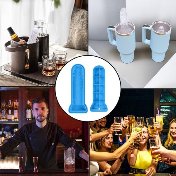 Small Spoof Ice Lattice Mold With Lid Whiskey Ice Maker Self-Sealing Silicone Ice Molds (Light Brown) - Image 2
