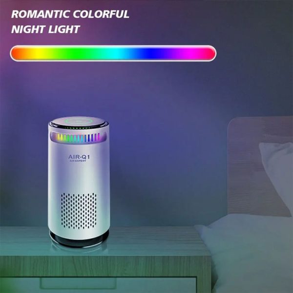 Car Negative Ion Air Purifier Odor Removal Aromatherapy (Black) - Image 9
