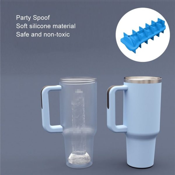 Large Silicone Spoof Ice Lattice Mold With Lid Ice Maker Self-Sealing Ice Molds (Brown) - Image 7