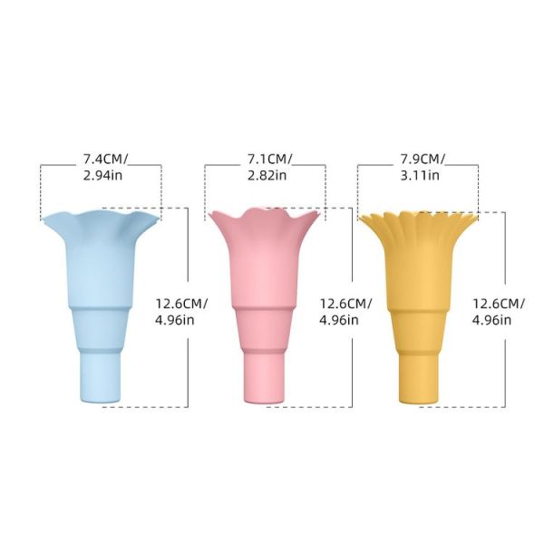 3pcs / Set Foldable Silicone Ice Cream Cone Kids Multifunctional Anti-Dirty Hands Anti-Leak Ice Cream Holder - Image 5