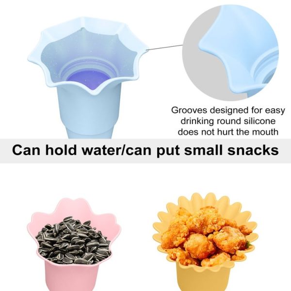 3pcs / Set Foldable Silicone Ice Cream Cone Kids Multifunctional Anti-Dirty Hands Anti-Leak Ice Cream Holder - Image 7
