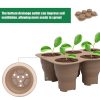 6 Holes Nursery Box Small Vegetable Flower Plant Breathable Growing Tray Silicone Folding Nursery Pot (Brown) - Image 7