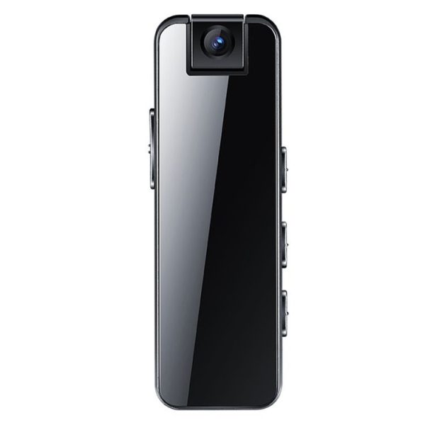 Mrobo D6 1080P Rotating Camera Night Vision Video Recorder With Back Clip, Size: No-memory (Black)