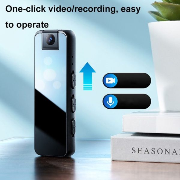Mrobo D6 1080P Rotating Camera Night Vision Video Recorder With Back Clip, Size: No-memory (Black) - Image 5