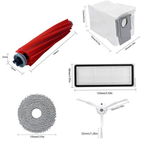 Main Brush For Roborock Qrevo Pro / Qrevo MaxV Vacuum Robot Accessories - Image 3