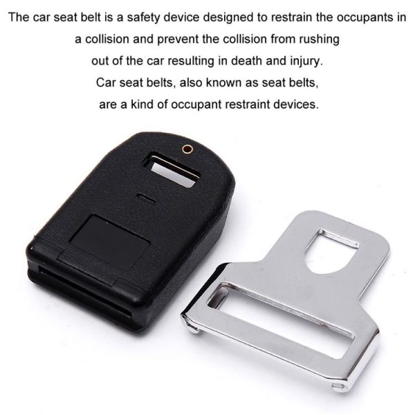 Car Seat Belt Buckle Accessories (Lock Tongue + Lock Buckle) - Image 5