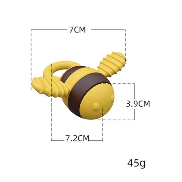 Bee Shaped Teether Teething Stick Baby Anti-Snacking Toys, Color: Pink Printing - Image 6