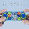 Children Gear Handle Game Console Rollerball Maze Breakout Thinking Exercise Puzzle Toy (Marine Model) - Image 4