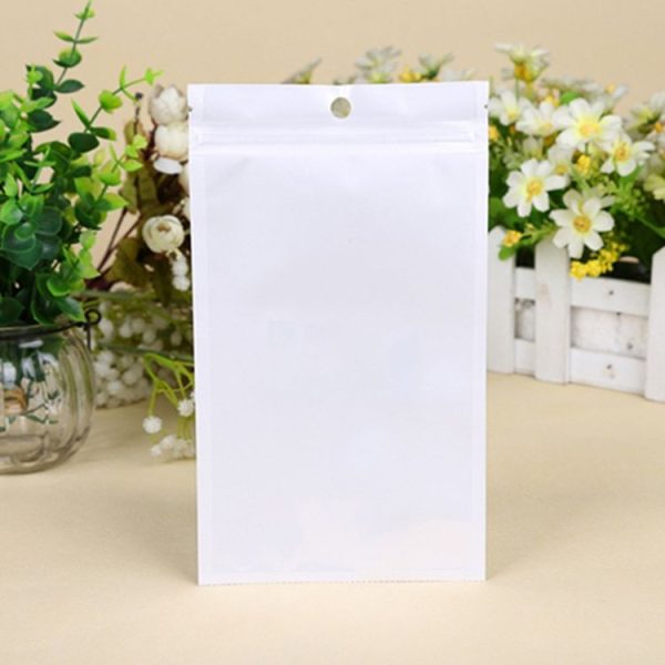 6 x 8cm 100pcs Pearlescent Film Packaging Ziplock Bag Translucent Plastic Self-Sealing Bags - Image 2