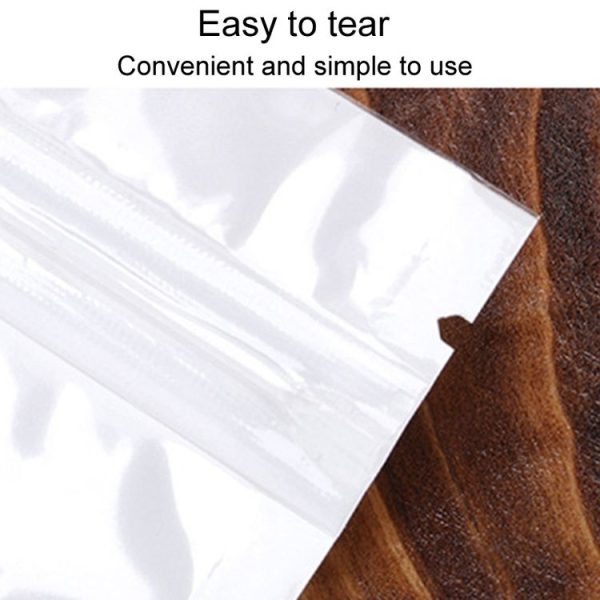6 x 8cm 100pcs Pearlescent Film Packaging Ziplock Bag Translucent Plastic Self-Sealing Bags - Image 3
