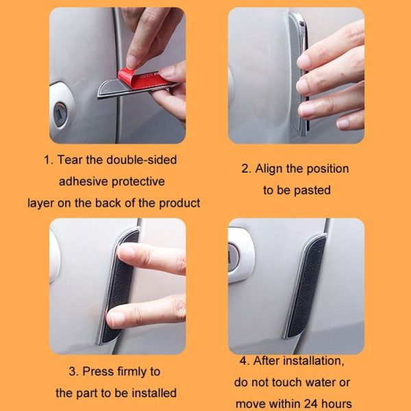 Car Door Anti-collision Strip Anti-scratch Decorative Sticker, Color: Q3 Black - Image 8