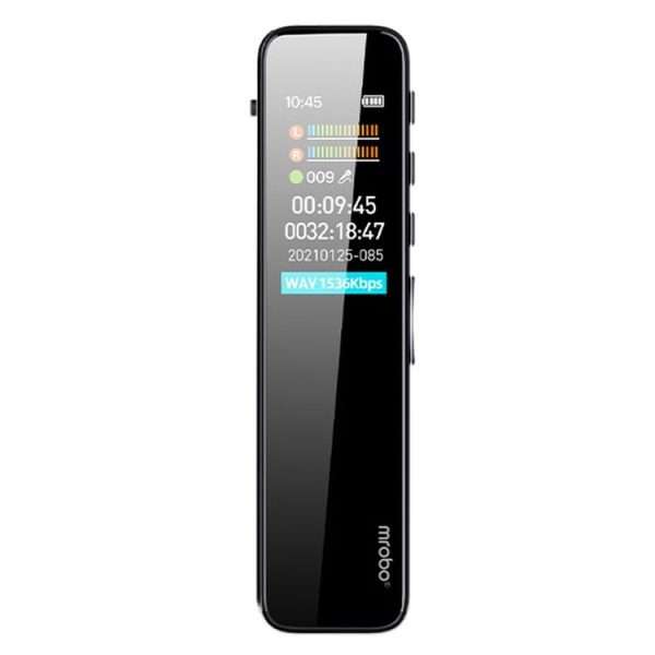 Mrobo RV18 0.96-Inch Color Screen Smart Noise Reduction Recording Pen, Capacity: 4GB (Flagship)