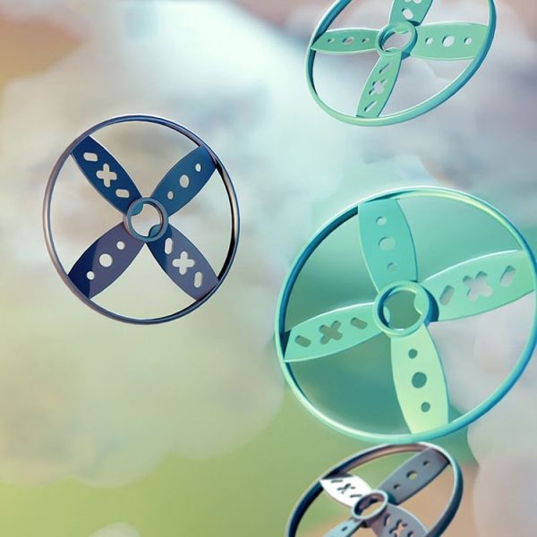 Children Discs Flying Toy Throwing Catapult Disk Dragonfly Outdoor Sports Interactive Toy (Blue) - Image 7