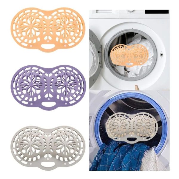 Underwear Bra Wash Bag Washing Machine Protective Bag Anti-Deformation Silicone Underwear Laundry Bag (Grey) - Image 2