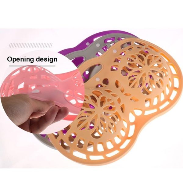 Underwear Bra Wash Bag Washing Machine Protective Bag Anti-Deformation Silicone Underwear Laundry Bag (Grey) - Image 5