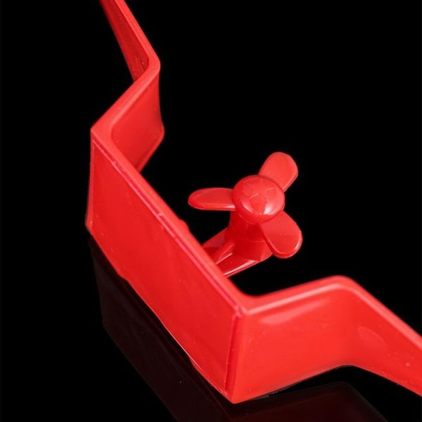 Car Mini Rear Wing Without Punching Decorative Stickers, Color: Black Without Wind Blades - Image 3