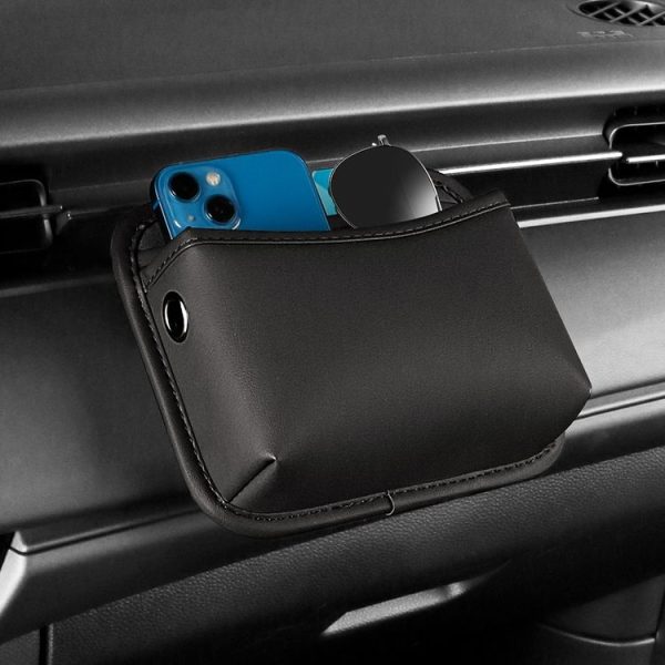 Adhesive Multifunctional Storage Bag for Car Center Console (Black) - Image 11