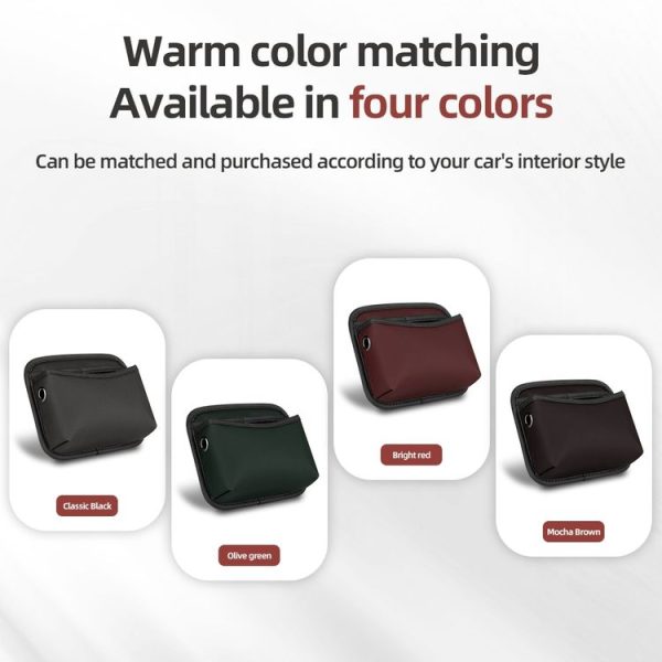 Adhesive Multifunctional Storage Bag for Car Center Console (Black) - Image 2